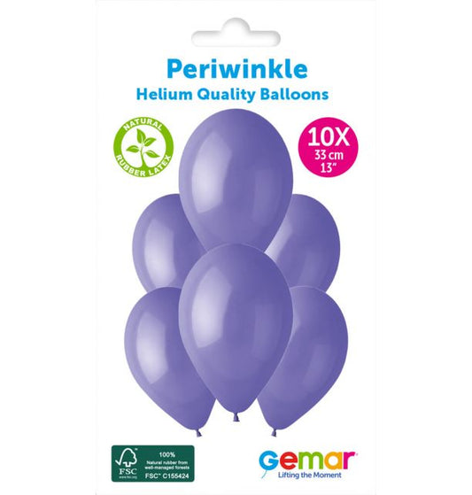 Gemar 13" Periwinkle #075 G120 10pcs Round Balloon