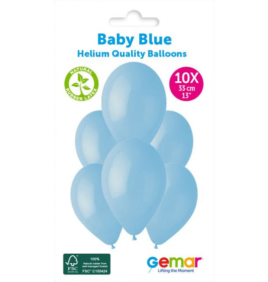 Gemar 13" Baby Blue #072 G120 10pcs Round Balloon