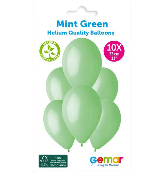 Gemar 13" Mint Green #077 G120 10pcs Round Balloon