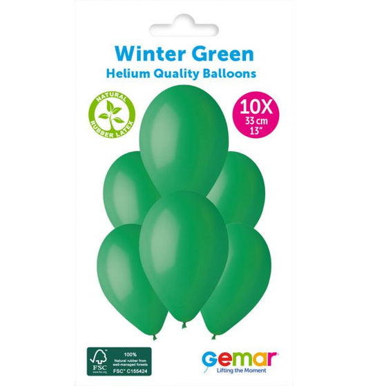 Gemar 13" Winter Green #013 G120 10pcs Round Balloon