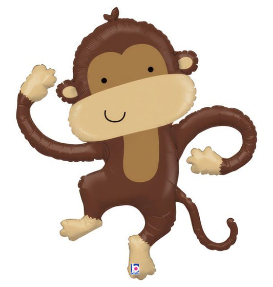 Monkey Buddy Foil Balloon Packaged