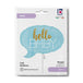 Grabo 24 inch Blue Hello Baby Speech Bubble packaging
