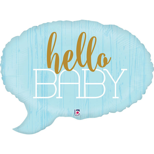 Grabo 24 inch Blue Hello Baby Speech Bubble product