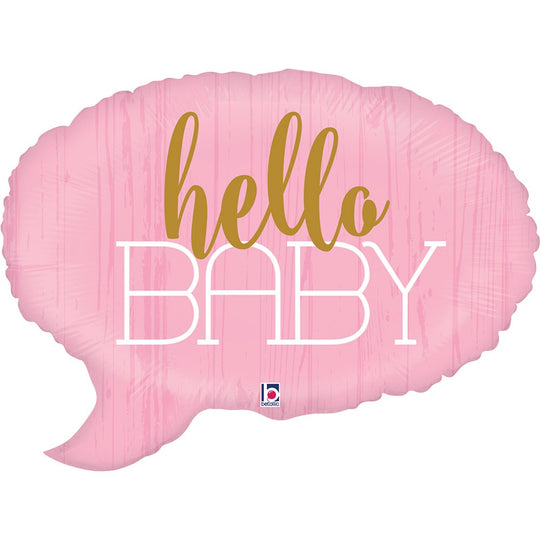 Grabo 24 inch Pink Hello Baby Speech Bubble product