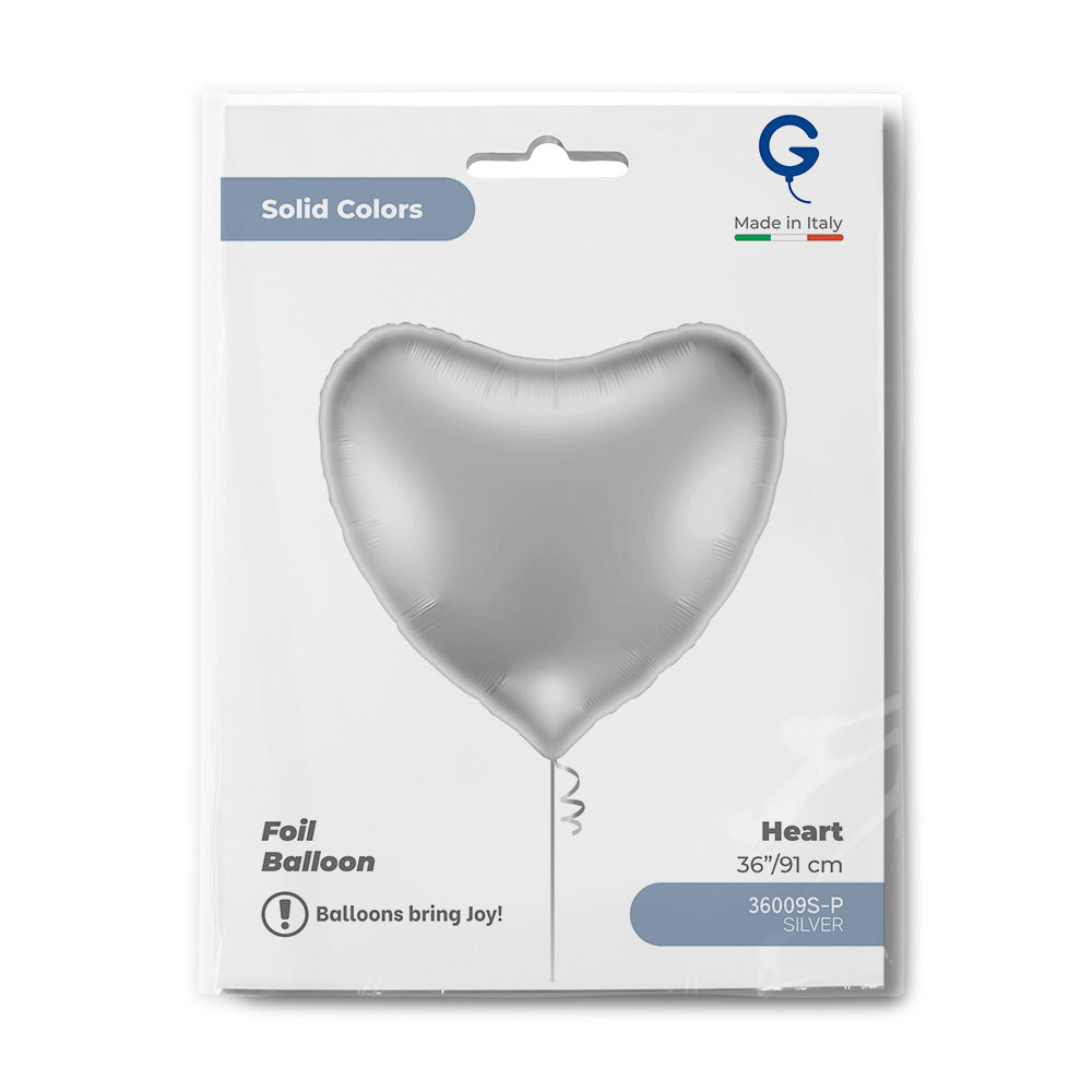 Grabo 36 inch Silver Heart packaging
