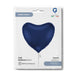 Grabo 36 inch Satin Navy Blue Heart packaging