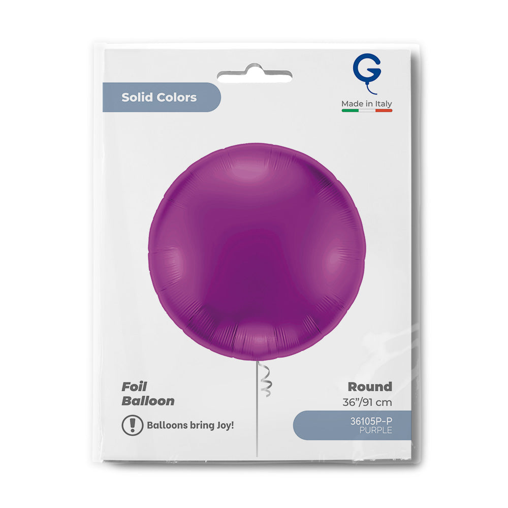 Grabo 36 inch Purple Round packaging