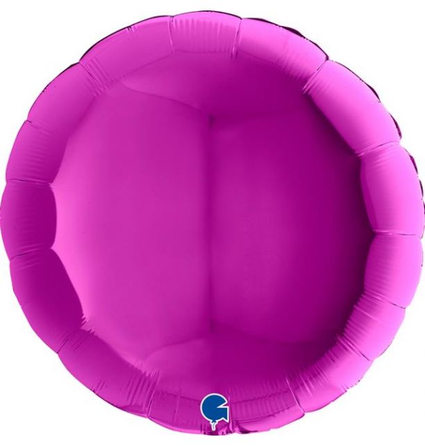 Round 36"Purple Foil Balloon Packaged Round Balloon