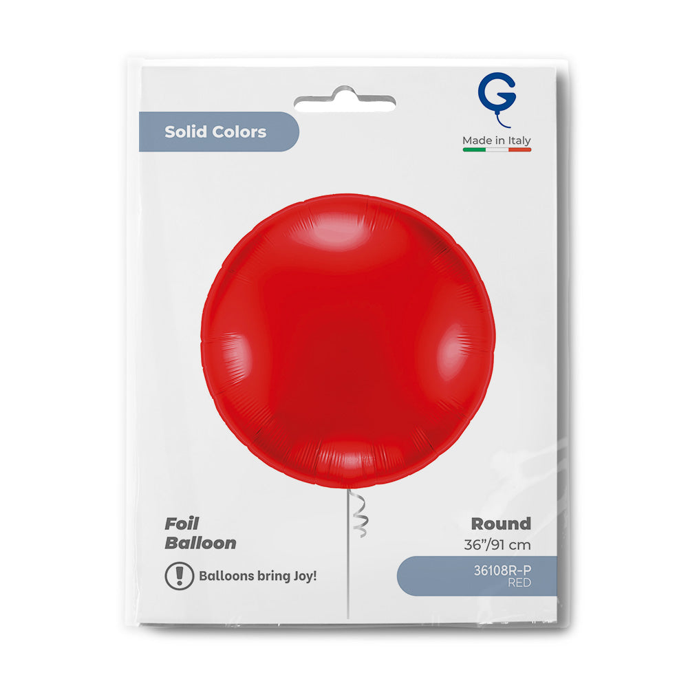 Grabo 36 inch Red Round packaging