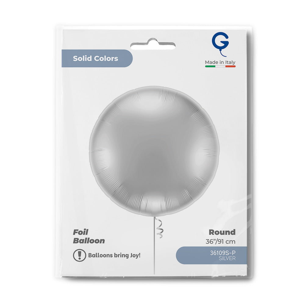 Grabo 36 inch Silver Round packaging
