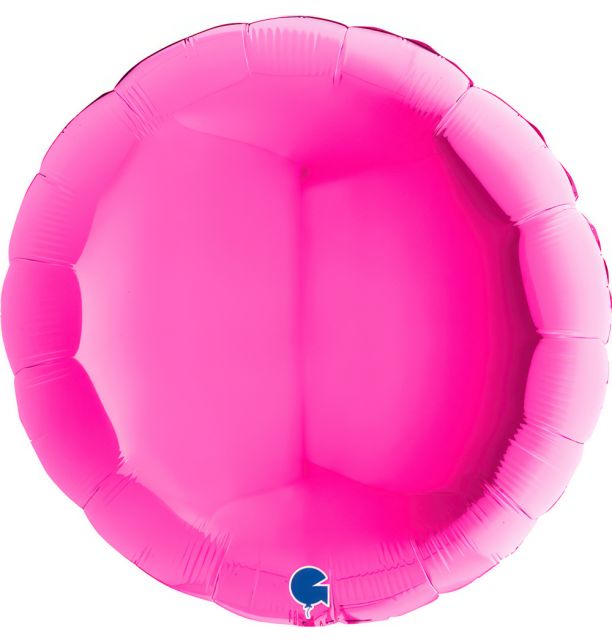 Round 36"Magenta Foil Balloon Packaged Round Balloon