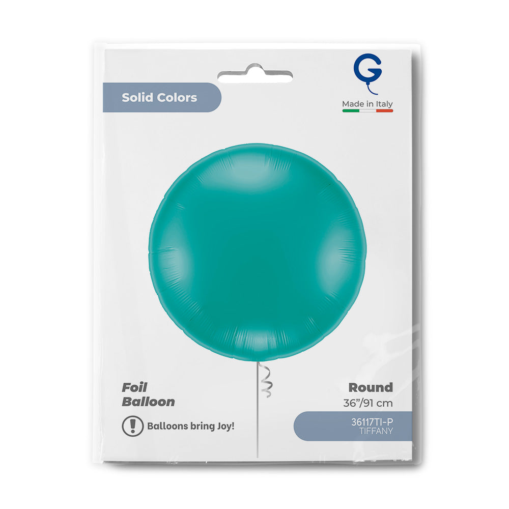 Grabo 36 inch Tiffany Blue Round packaging