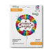 Grabo 18" Retro Rainbow Birthday packaging
