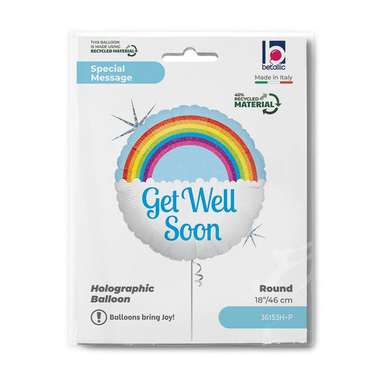 Grabo 18" Get Well Soon Rainbow packaging