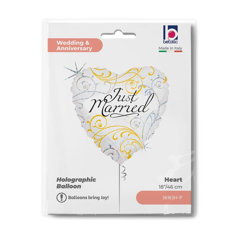 Grabo 18" Just Married Filigree packaging