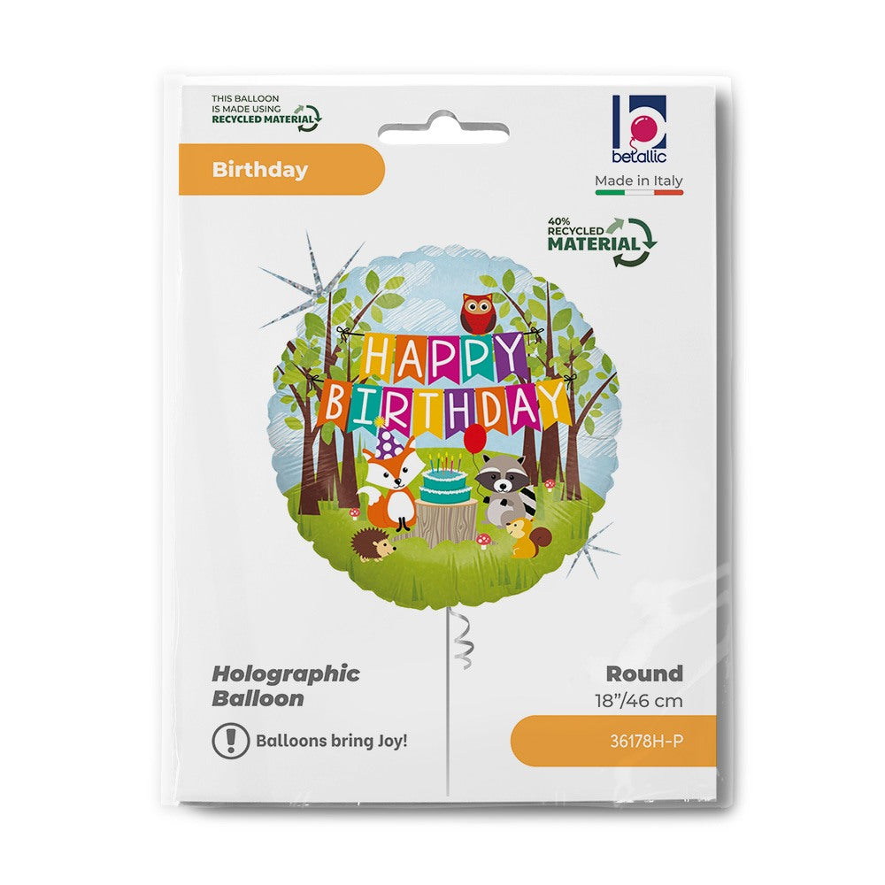 Grabo 18" Woodland Birthday packaging