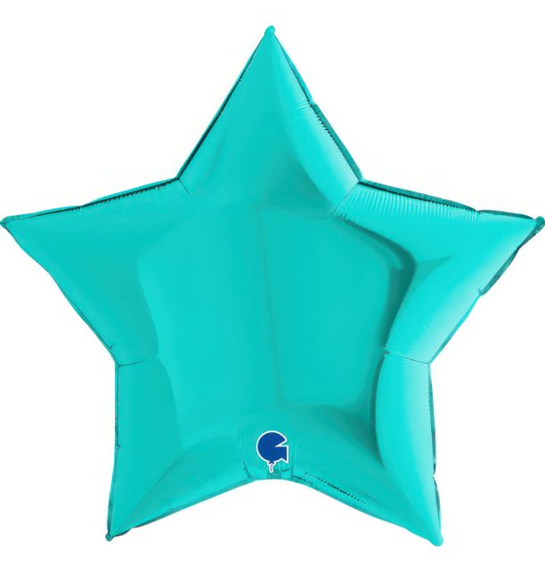 Star 36"Tiffany Foil Balloon Packaged Star Shape