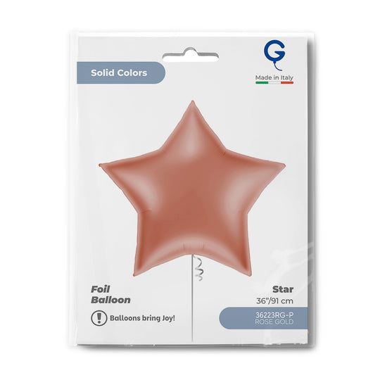 Grabo 36 inch Rose Gold Star packaging