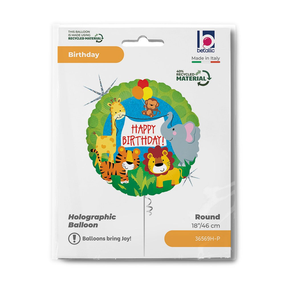 Grabo 18" Jungle Animals Birthday packaging