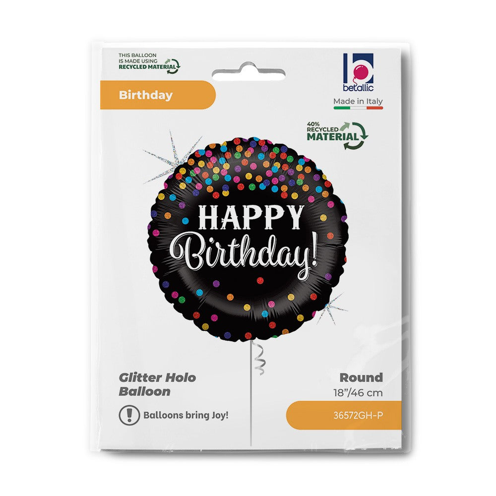 Grabo 18" Glittering Birthday Confetti packaging