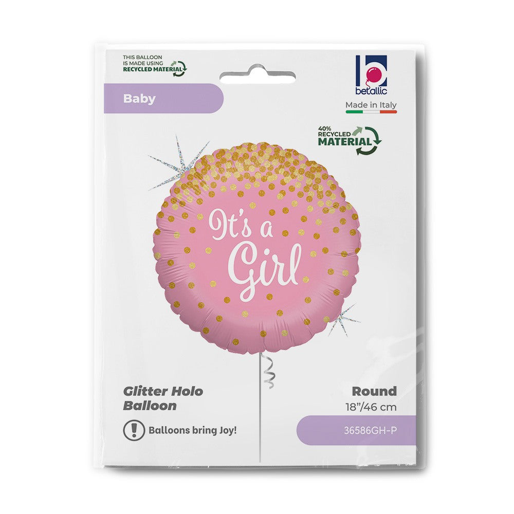 Grabo 18" Glittering It's A Girl packaging