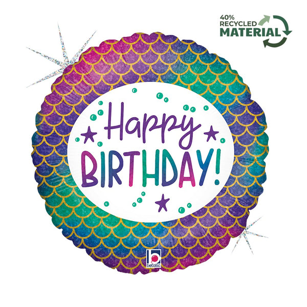 Grabo 18" Glitter Mermaid Birthday product