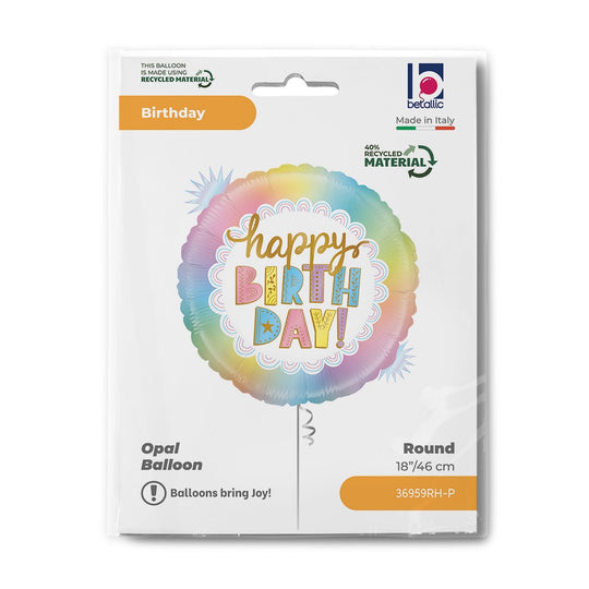 Grabo 18" Opal Birthday packaging
