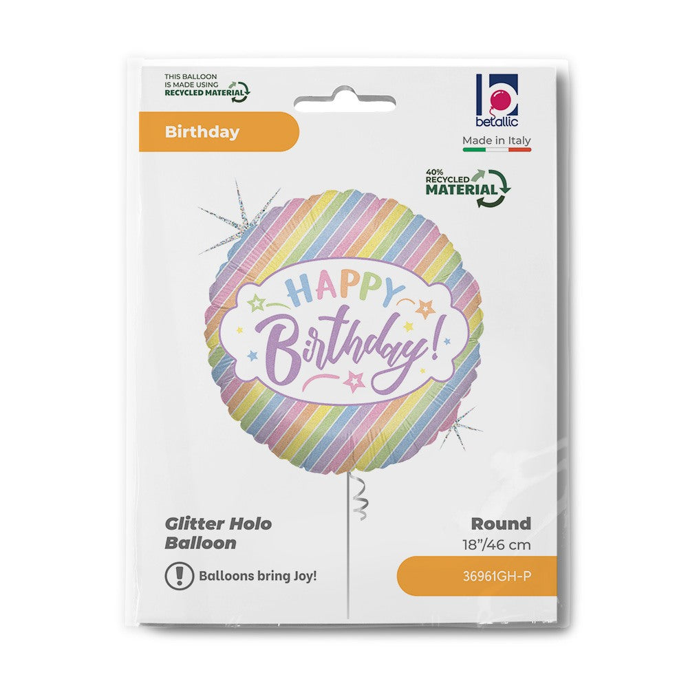Grabo 18" Pastel Birthday packaging