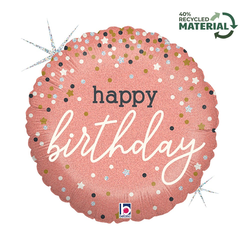 Grabo 18" Rose Gold Confetti B-Day product
