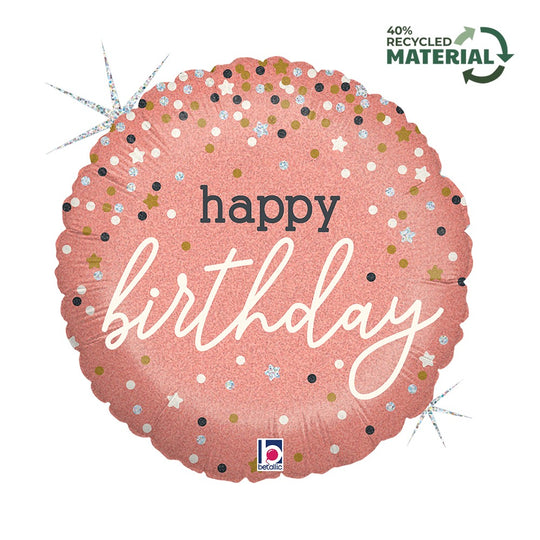 Grabo 18" Rose Gold Confetti B-Day product