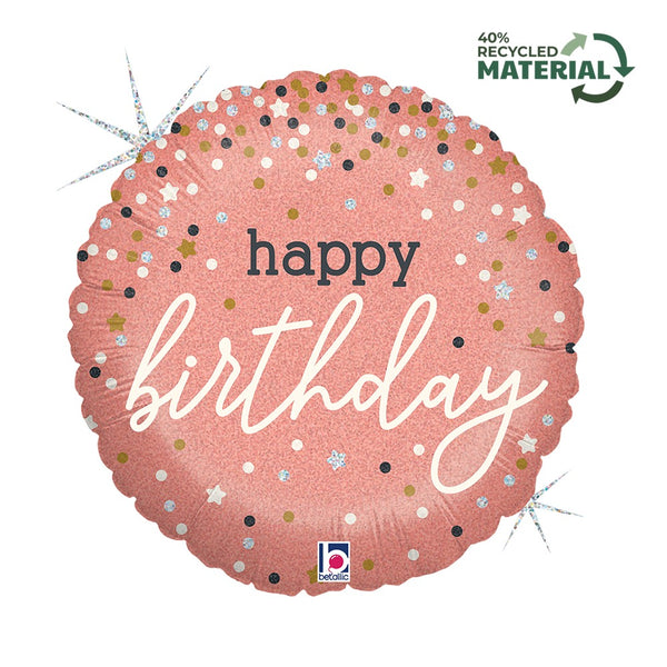 Grabo 18" Rose Gold Confetti B-Day product
