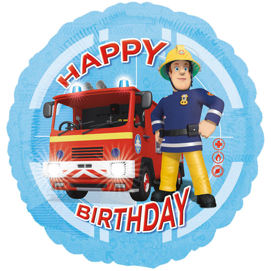 Fireman Sam Happy Birthday Standard Foil Balloon S60