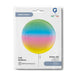 Grabo 15 Inch Rainbow Globe Balloon Packaged packaging