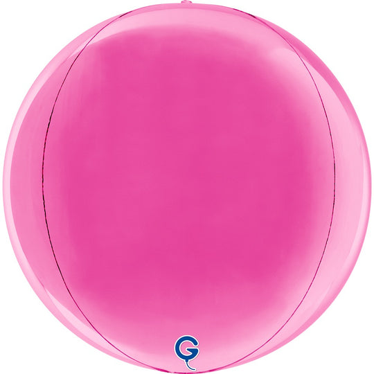 Grabo 15 Inch Fuchsia Globe Balloon Packaged product