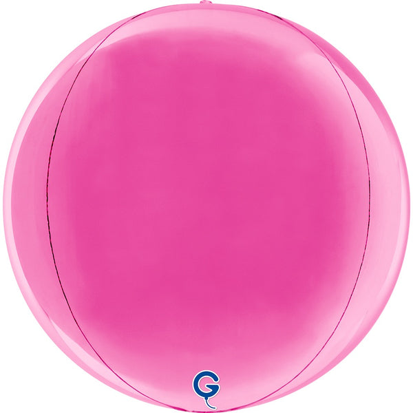 Grabo 15 Inch Fuchsia Globe Balloon Packaged product