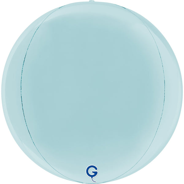 Grabo 15 inch Pastel Blue Globe Balloon Packaged product