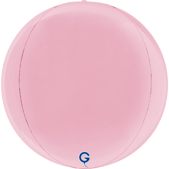 Grabo 15 inch Pastel Pink Globe Balloon Packaged product