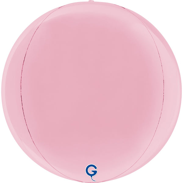 Grabo 15 inch Pastel Pink Globe Balloon Packaged product