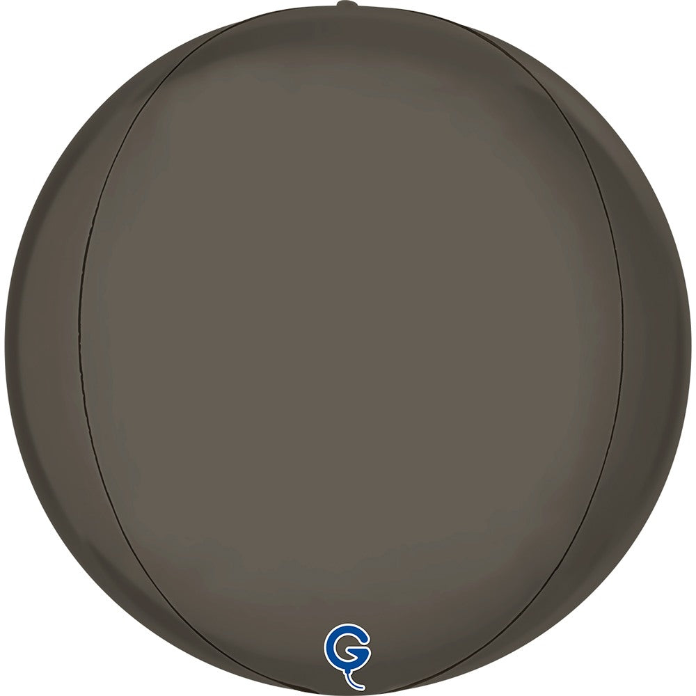 Grabo 15 inch Platinum Grey Globe Balloon Packaged product