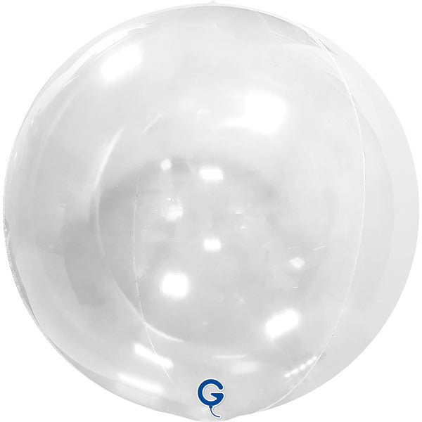 Grabo 15 inch Transparent Globe Balloon Unpackaged (No Valve) product