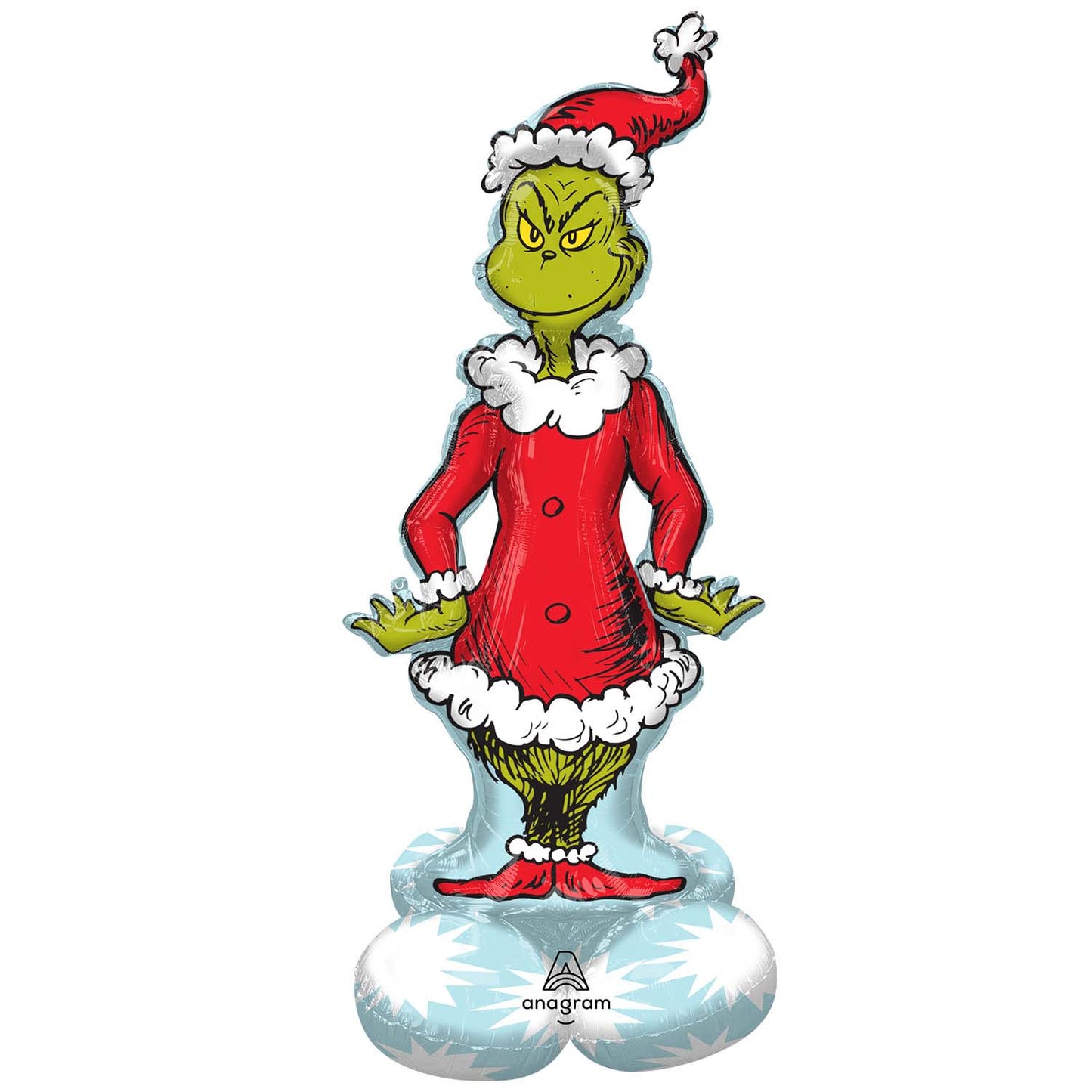 The Grinch AirLoonz Foil Balloons 26"/66cm w x 58"/147cm h