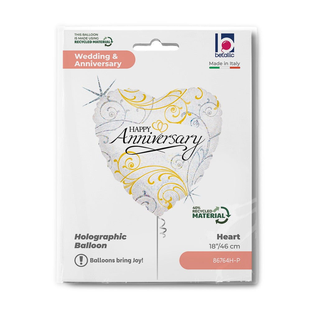 Grabo 18" Happy Anniversary Filigree packaging