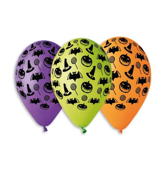 Gemar Pk50 #217 Halloween Texture Round Balloon