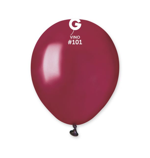 Gemar 5" Vino #101 A50 50pcs Round Balloon