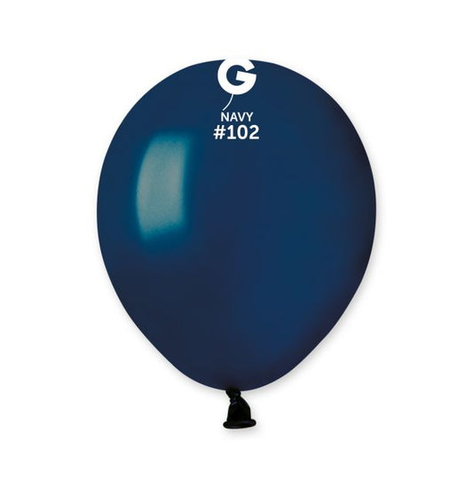 Gemar 5" Navy #102 A50 50pcs Round Balloon