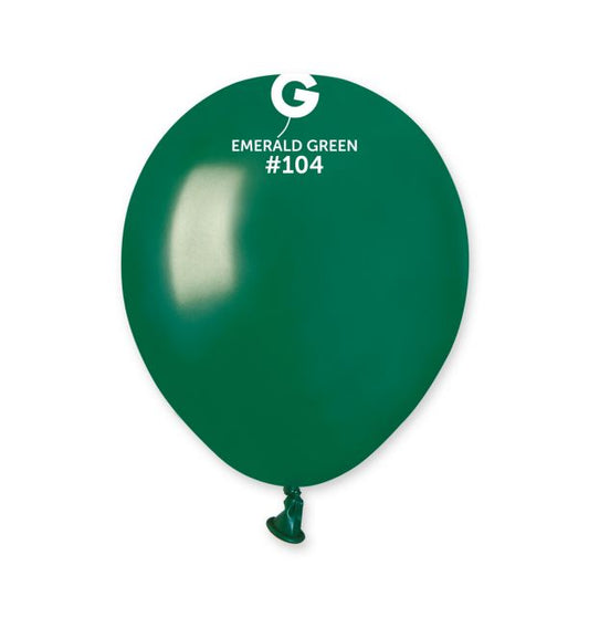 Gemar 5" Emerald Green #104 A50 50pcs Round Balloon