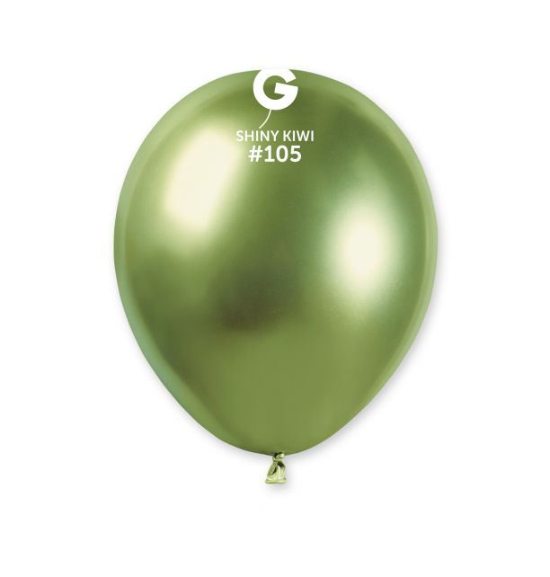 Gemar 5" Shiny Kiwi #105 AB50 50pcs Round Balloon