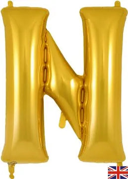 Oaktree 34inch Letter N Gold