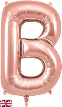 Oaktree 34inch Letter B Rose Gold