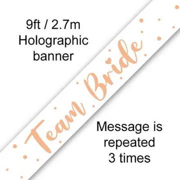 Oaktree 9ft Banner Team Bride Metallic